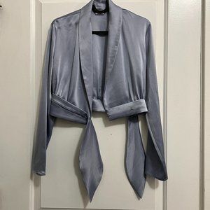 Aritzia Babaton Blouse Blue Size xxs Like New